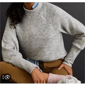 Anthropologie Maeve Laney Mock Neck Dolman Sleeve Sweater Marled